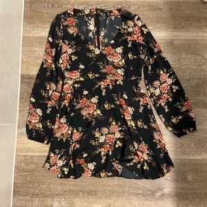 Forever 21 Black Floral Dress